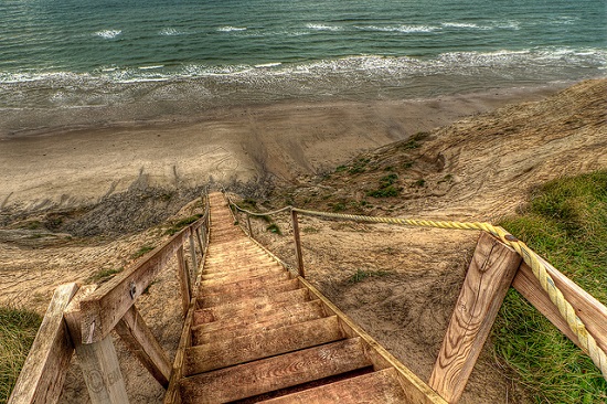 taking the stairs